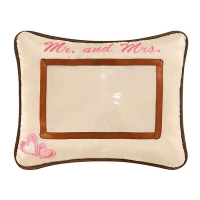 C&F Home 8" x 10" Mr. And Mrs. Embroidered Picture Pillow