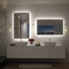 Apmir Super Bright 192 LEDs/m Back LED Lighted Anti-Fog Tempered Glass Bathroom/Vanity Mirror with ETL & 3-Year Warranty - 4 of 4