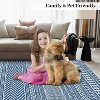 Rug Machine Washable,  Rug Non Slip Small Bedroom, Rug Low Pile Throw Rug, for Dining Room Living Room, Geometric Area Rug Entryway Rug - 4 of 4