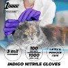 1st Choice Indigo Nitrile Exam Gloves - Light Duty, Medical Grade - Perfect for Medical, Dental, Veterinary, Tattoo, Salon, and Household Cleaning - image 2 of 4