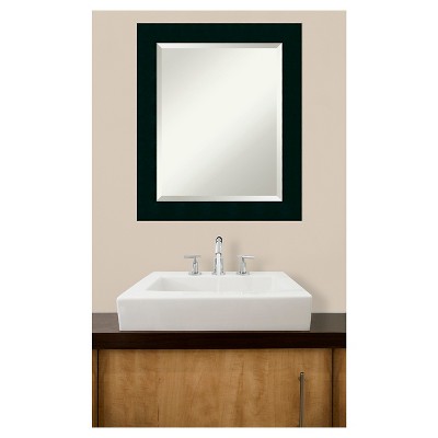 Tribeca Full Length Black Wood Bathroom Vanity Mirror