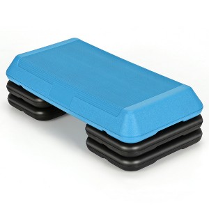 Costway 29'' Adjustable Workout Fitness Aerobic Stepper Exercise Platform W/Riser 4'' -6'' -8 - 1 of 4