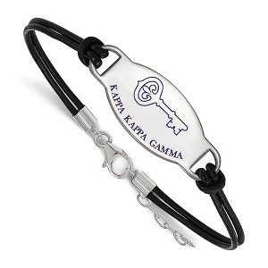 Black Bow Jewelry Sterling Silver Kappa Kappa Gamma Greek Life Strand Bracelet 7 Inch - 1 of 3