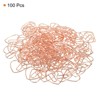 Unique Bargains Heart-Shaped Metal Prevent Tearing Pages Home Office Paper Clip 100 Pcs - 3 of 4