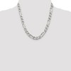 Black Bow Jewelry Mens 8.75mm Sterling Silver Solid Figaro Anchor Chain Necklace - 2 of 4