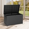 230 Gallon Deck Box, Patio Storage Box With Extra Reinforced Steel Beams, Pneumatic Rod Design, Waterproof And Rustproof Gardening Tools For Poo/Camp - 3 of 4