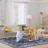 Vintage Area Rug - Foldable & Washable Carpet, Non-Skid Oriental Print, Low-Pile Indoor Floor Cover for Bedroom & Entryway - 2 of 4