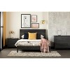 HomeStock Headboard with 2 Shelves, Queen 60-Inch, Gray Oak - 3 of 4