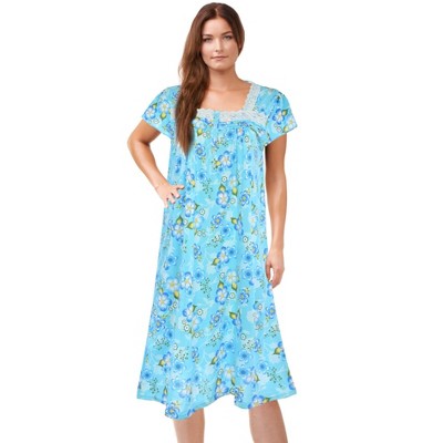 JEFFRICO Womens Nightgowns Short Sleeve Sleepwear Soft Pajama Dress Nightshirts