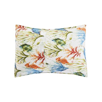 Marine Bliss King Cotton Quilt Set in Blue - Reversible & Lightweight