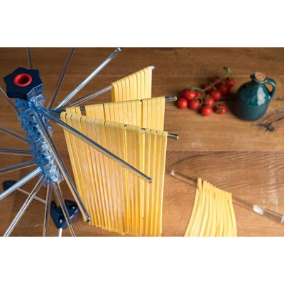 Marcato Blue Collapsible Steel and Polycarbonate Pasta Drying Rack