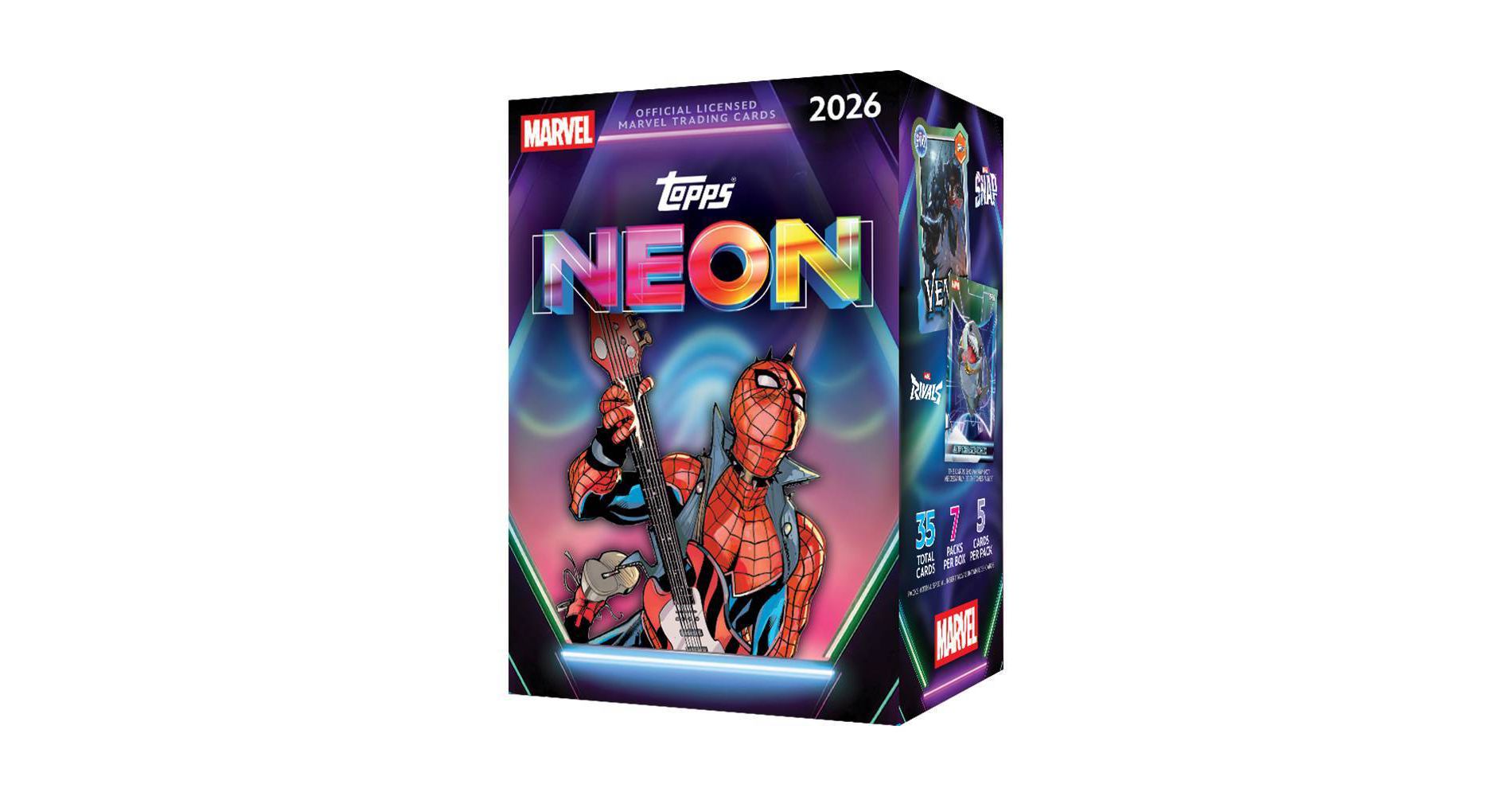 2026 Topps Neon Marvel Trading Card Value Box