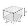 iDesign Stackable Storage Drawer for Fridge, Pantry, or Under Sinks, Set of 2, Clear, Made in USA - 4 of 4