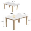 Famapy White Extendable Dining Table - image 3 of 4