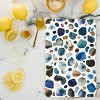 Ninola Design Watercolor Stains Blue Gold Rectangle Cutting Board - Deny Designs - 2 of 3