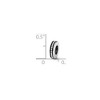 Black Bow Jewelry Sterling Silver Antiqued Spacer Bead Charm - 2 of 3