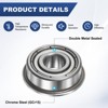 Unique Bargains Chrome Steel Durable Multipurpose Use Flanged Ball Bearing - 2 of 4