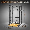 CONOZY Power Cage Squat Rack with Cable & Training Attachments, 1500 lbs Capacity Home Gym Strength Training Rack - 2 of 4