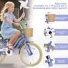 YONWAY 20 inch Kids Bike With Woven Basket Single, Speed Cruiser Rear Rack, Caliper Brake Bicycle, For Girls 7-10 - 4 of 4