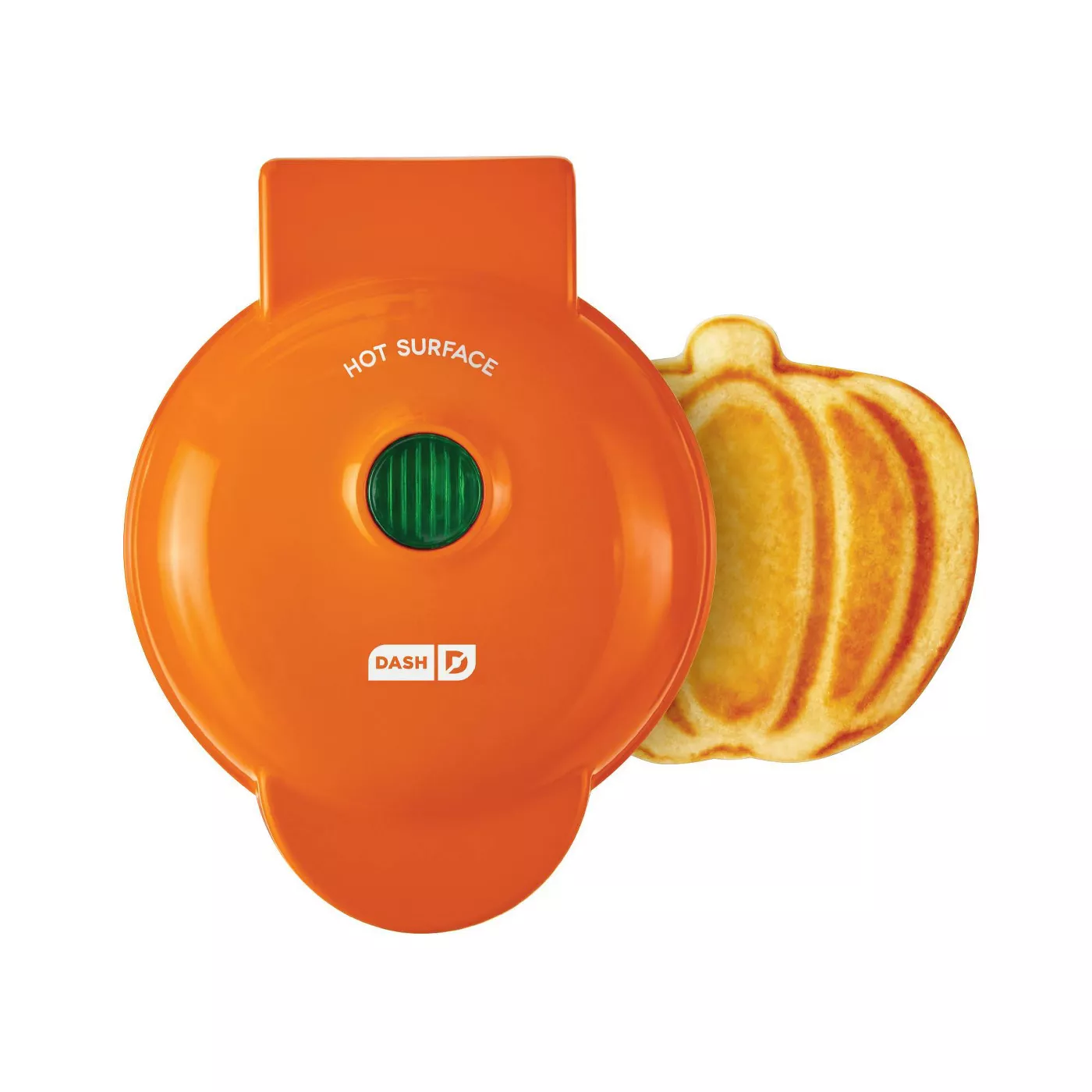 Dash 13" Pumpkin Shape Waffle Maker Orange - image 1 of 4