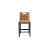 Meridian Furniture,Aimee Cognac Vegan Leather Counter Stool - 3 of 4