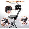 Adjustable Seat for Performers with Ergonomic Design, 220 lb Capacity, Padded Backrest, Great for DJs - 4 of 4