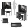 Vanity Desk Modern with LED Mirror and Drawer Storage for Bedroom 41in-3irtyhousy - 4 of 4