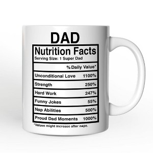 Dad Nutrition Facts Mug, Birthday Gift (Non-Custom Only)| OrnamentallyYou - 1 of 4