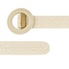Elerevyo Women's Vintage Woven Belts Round Buckle Boho Waist Belt for Dress - 2 of 4