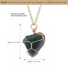 Natural Stone Chain Irregular Healing Crystal Raw Quartz Handmade Wrapped Gemstone Necklace for Women Men - 4 of 4