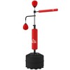 Soozier 4-in-1 Boxing Punching Bag Stand with 2 Speedballs, 360° Relax Bar, & PU-Wrapped Bag & Adjustable Height - 4 of 4