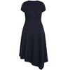 Women's Plus Size Ponte Flare Dress - navy | CITY CHIC - 4 of 4