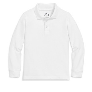 Primary Kids Long Sleeve Pique Polo - 1 of 4