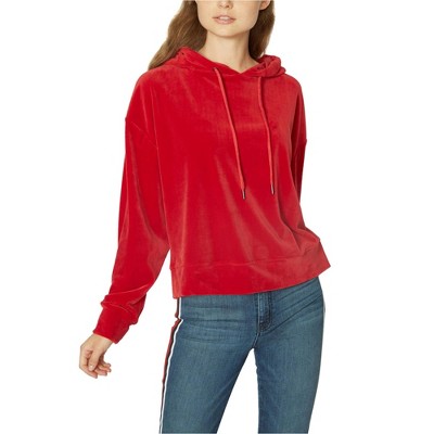 Sanctuary Clothing Womens Velour Hoodie Sweatshirt