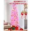 Slim Pre-lit Artificial Pencil Christmas Tree with LED Lights, Abundant Branch Tips, Easy Assembly and Sturdy Metal Stand - 3 of 4