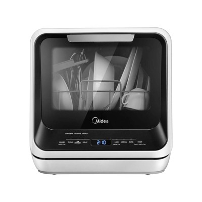 Midea 16.5 in. Portable Countertop Dishwasher with 5L Built-in Water Tank