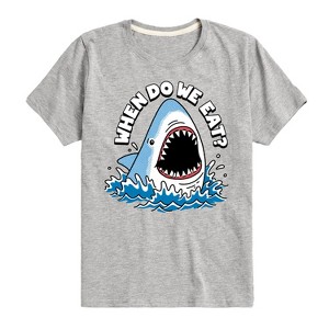 Boys' - Instant Message - When Do We Eat Short Sleeve Graphic T-Shirt - 1 of 4