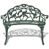 vidaXL Garden Bench Green Cast aluminum, Cast iron 39.4 in Durable - 2 of 4
