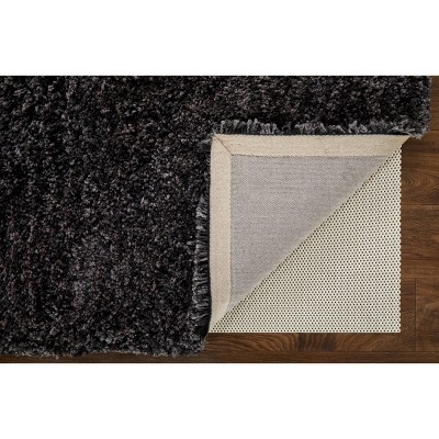 Handmade Black Tufted Synthetic 8' x 10' Area Rug