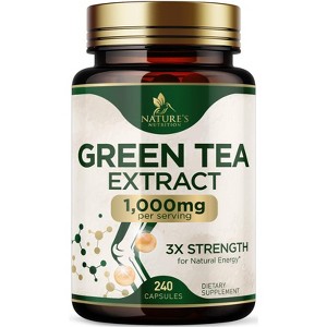 Green Tea - Natural Weight Loss & Fat Burn Supplement with 1000mg EGCG Extract - 60 Capsules;120 Capsules;240 Capsules - 1 of 4