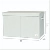 3 Sprouts Kids Recycled Fabric Folding Toy Chest - Solid Green - 4 of 4