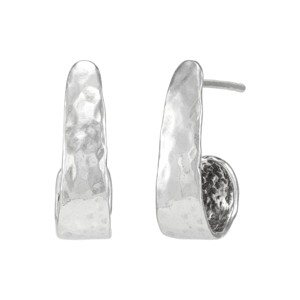 Silpada 'Revitalize' Sterling Silver J-Hoop Earrings - 1 of 4
