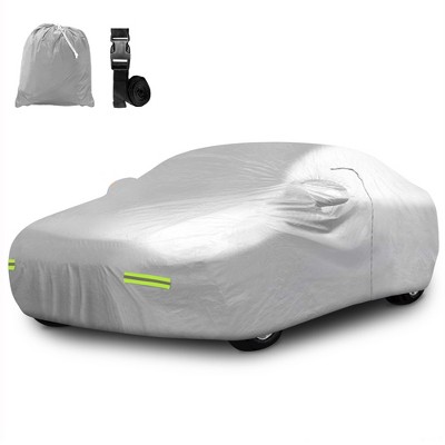 Mockins 190T Silver Polyester Sedan Car Cover (190"x75"x60")