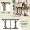 KWPZQEB Narrow Console Table, 59 Inch Entryway Table with Curved Legs, Modern Sofa Side Display Table for Hallway, Living Room - 4 of 4