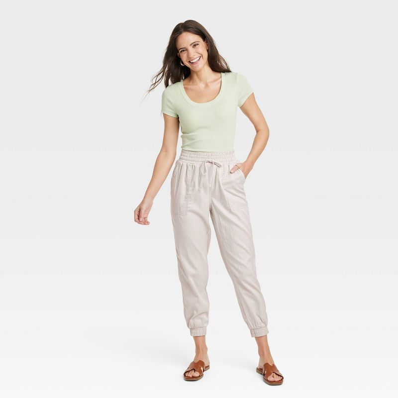 Women's High-Rise Modern Ankle Jogger Pants - A New Day™, 4 of 11