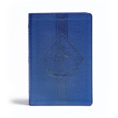 KJV Kids Bible, Royal Blue Leathertouch - by  Holman Bible Staff (Leather Bound)