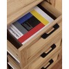 Vynxaria Mid-Century Storage Cabinet - 3 Drawers, Rattan Doors, Adjustable Shelves, Easy Install for Living & Dining Rooms - 3 of 4