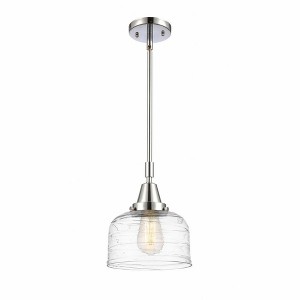 Bell - 1 Light Stem Hung Mini Pendant In Industrial Style-11.13 Inches Tall and 8 Inches Wide - 1 of 1