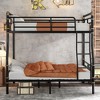 NicBex Twin Quad Bunk Bed with Safety Guardrail,Metal Twin Loft Bed with Ladder and Converts to 3 Twin Beds,Noise Reduced Bunk Beds for Bedroom - 2 of 4