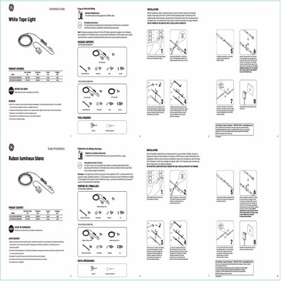20' Cool White LED Tape Light with Adhesive Backing